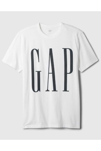GAP Чоловіча біла футболка Everyday Soft з логотипом