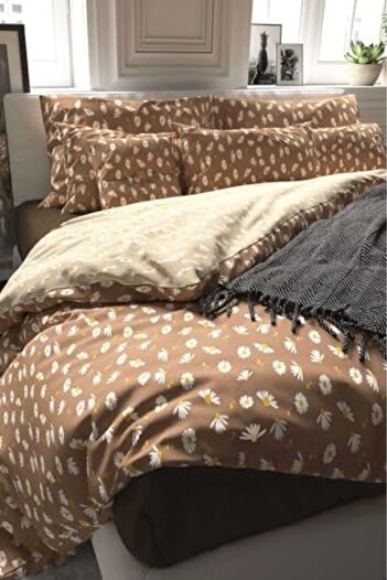 STOREMAX Polysight Coffee Double Duvet Cover Set Cotton Trendzap 467437
