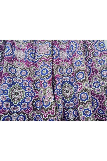 hoaryage Viscose Print Fabric Floral Print Baggy with Pockets 100% Cotton