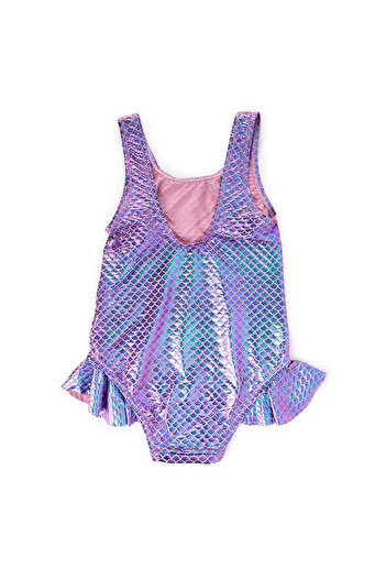 ebebek Hello Baby HelloBaby Sequin Pattern Foil Printed Girls Swimsuit Baby Girl