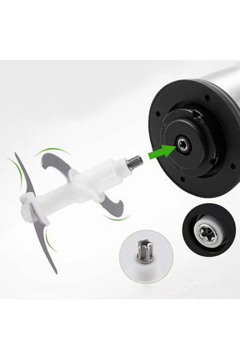 SOKANY SK-YM-7033 electric chopper, 4 stainless steel blades, 1500 W, 6L, stainless steel container