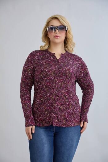 wearon tekstil Women Viscos Fabric Mother Large Size Shirt Combed