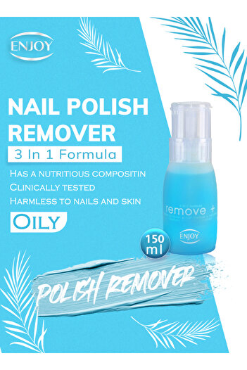 Enjoy Nail Polish Remover Oily 150ml – Acetone-Free, Nourishing, Hydrating & Fast Removal