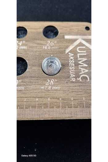 KULMAÇ AKSESUAR Silver Blazer Jacket Button (Series of 6)