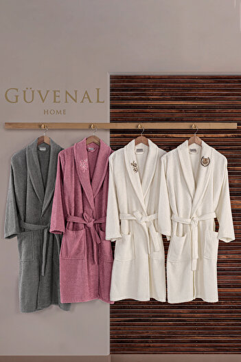 Güvenal Bonny Shalyaka Embroidered Cotton Bathrobe |   Embroidered Bathrobe |   The Dowry List |   Bathrobe |