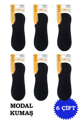 Dündar Women's Modal Sneaker Socks 6 Pack