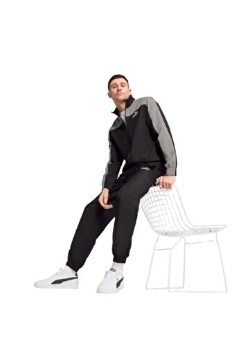 Puma Σετ αθλητικής φόρμας υφαντό Colorblock 684856-01 Μαύρο Σετ αθλητικής φόρμας