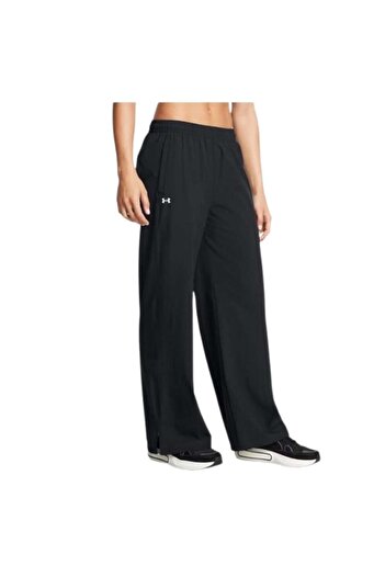 Under Armour Ua Rival Wide Leg Pant 1386453-001 Kadın Siyah Eşofman Altı