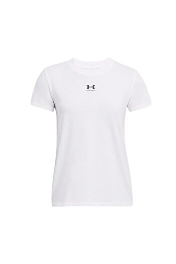 Under Armour Campus Core Ss 1383648-100 Γυναικείο λευκό μπλουζάκι