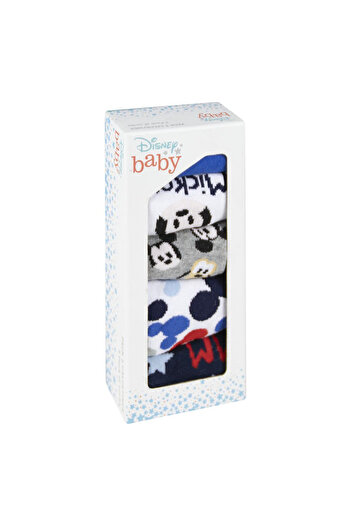 Mickey Mouse Set 5 Sosete bebe Mickey Mouse Multicolor 15-16 EU