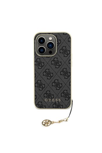 Guess Case for iPhone 15 Pro Max Hardcase 4G Charm, Guess - Gray