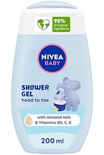 NIVEA Baby Head to Toe Shampoo & Body Wash, Calendula Extract, 200ml