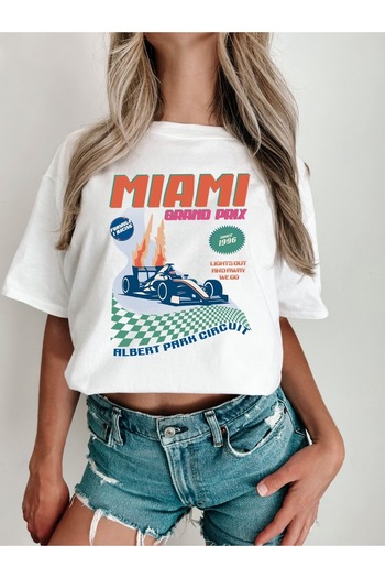Bengi Clothing Футболка з принтом оверсайз з коротким рукавом
