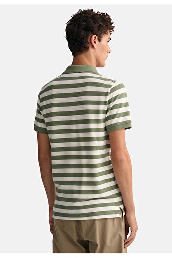 Gant Poloshirt Gestreiftes Pique Polo Kurzarmshirt