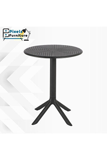 PixelsFurniture طاولة بلاستيكة دائرية من بكسل الأثاث, للاستخدام الداخلي أو الخارجي