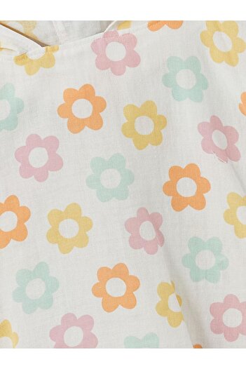 LC Waikiki Flower Printed Baby Girl Beach Towel (S5)