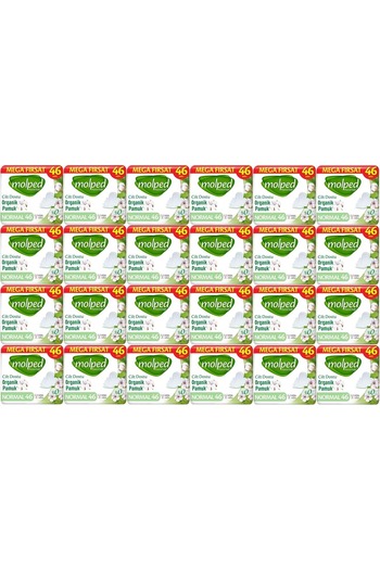 Molped Pure&Soft Sanitary Pad Normal 1104 (24Pk*46) Piece Mega Pk