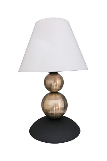 Fer Avize Nesrin Table Lamp Modern Design Wired Lampshade Night Light with Fabric Hat