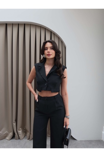 ESRAHELVACI Short Cap Vest Set