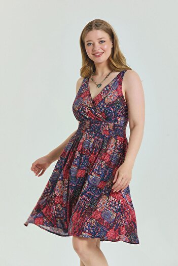 Los banditos V-Neck Robadan Large Size Dress