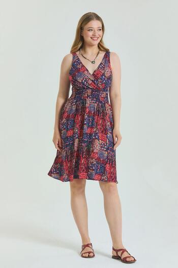 Los banditos V-Neck Robadan Large Size Dress