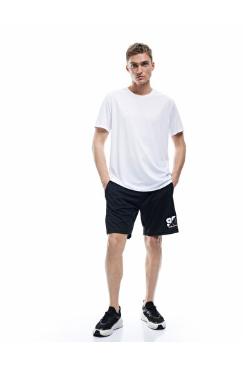 Koton Belted Lace-Up Pocket Detailed Bermuda Printed Sports Shorts