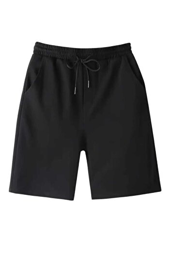 FUNSTYLE Erkek Regular Fit Siyah Şort