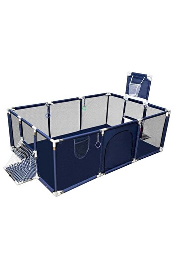 rexa Baby Safety Fence Foldable Playpen, with Basketball Hoop and Football, Large Exercise Playpen f