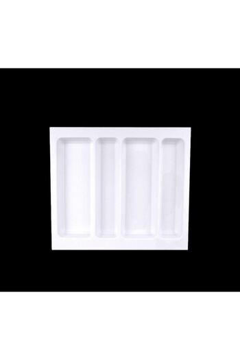 METAKS 55X49 White Antibacterial Ladle - Drawer and Inner Organizer, Cuttable up to 50X40 cm