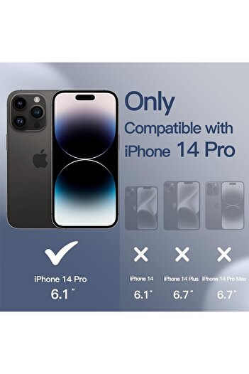 Generic Silicone Case Cover Compatible with iPhone 14 Pro 6.1 " , Ultra Slim Fit with Full Body Protection