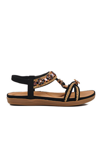 Voyager Black Women's Flat Sandals