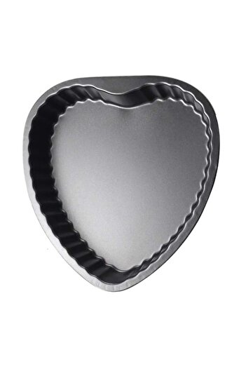 PUFO Heart metal baking tray in heart shape, stainless steel, 27 cm