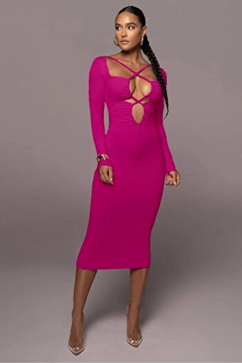 Last Point Women's midi length dress