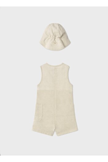 MAYORAL Limi Baby Boy & Kids Summer Linen Hat Romper