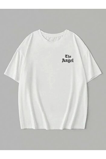 CVS 20/1 compack dark angel printed oversize short sleeve summer t-shirt - white