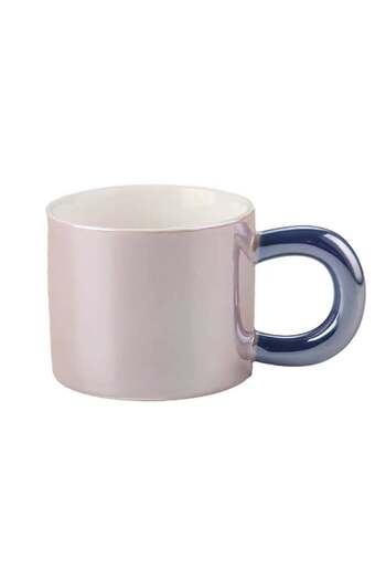 PUFO Glossy ceramic mug for tea, coffee, 250 ml, purple