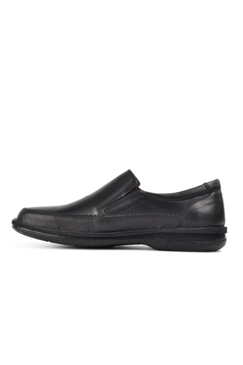 Dr.Flexer Black Genuine Leather Men's Classic Shoes