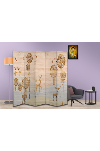 dbsanat Doğa Temalı Özel Tasarım Paravan Room Divider 180 x 200 cm