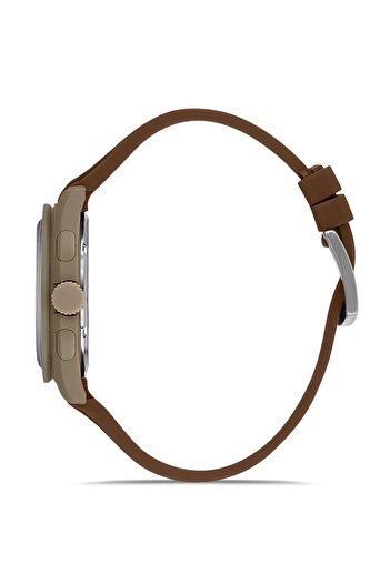 FERRO Brown Silicone Cord Wristwatch Fm11401D-F6 Functions Active 3Atm Waterproof