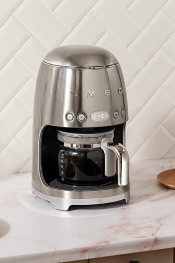 SMEG 50's Style Retro Filtre Kahve Makinesi Çelik Dcf02sseu