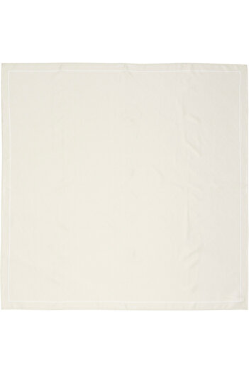 Calvin Klein Women White Rtw Mono Seasonal Scarf