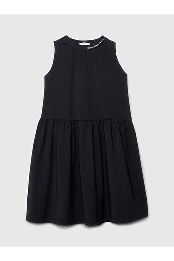 Calvin Klein Girls Black Flare Dress
