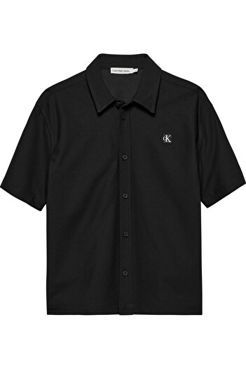 Calvin Klein Boys Black Dry Knit Shirt