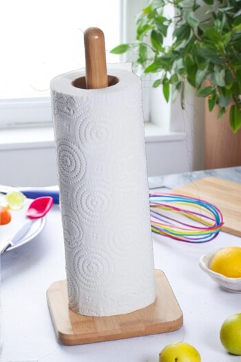 Home Square Bamboo Paper Towel Holder - Napkin Holder