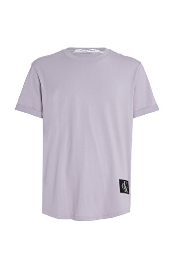 Calvin Klein Calvin Klein Men Purple Badge Turn Up Sleeve T-Shirt