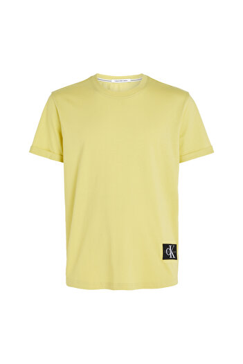 Calvin Klein Calvin Klein Men Yellow Badge Turn Up Sleeve T-Shirt