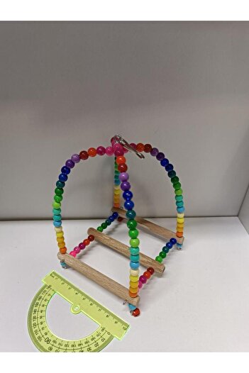 netx Bird Toy Beaded Basket Perch 12X12X19 cm