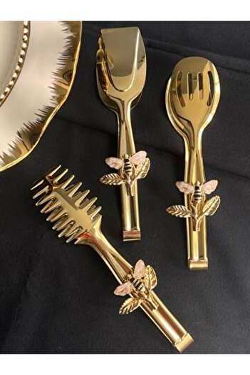 ROSSEV Bee 3-Piece Tongs Set