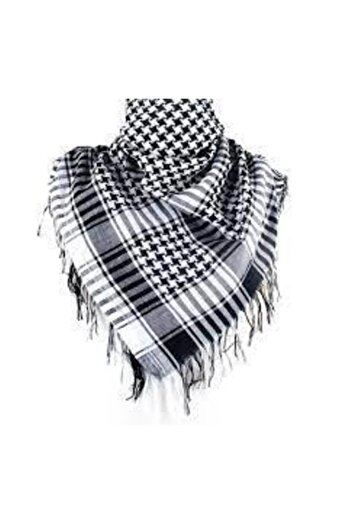 Bima Ticaret Best Bushi Type - Bushi for Men and Women, Palestinian Keffiyeh Model in Black and White, 100 x 100 cm