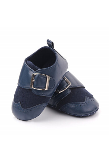 Superbaby Pantofi eleganti bleumarine cu catarama